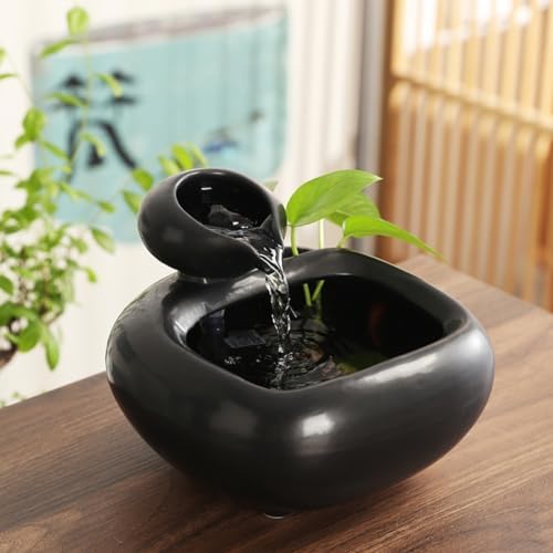 Ceramic Water Circulating Desktop Fountain Decor