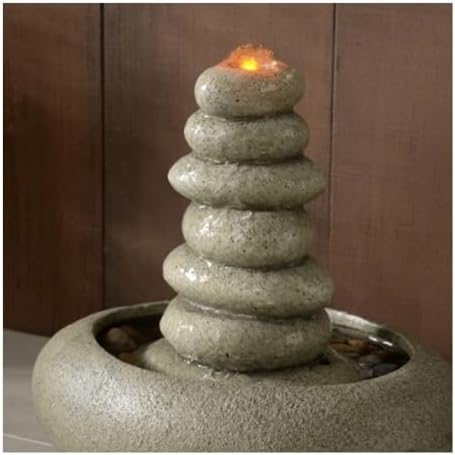 Desktop Fountain with Gurgling Water for Living Room Decor
