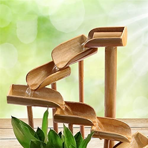 Bamboo Tabletop Water Fountain Indoor Outdoor Feng Shui Decor
