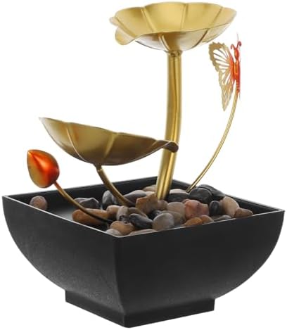 Cabilock Tabletop Waterfall Fountain Decor