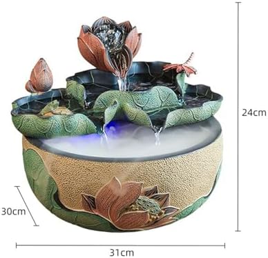 Elegant Lotus Desktop Fountain for Serenity and Decor