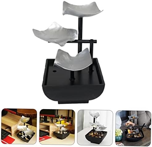 Ciieeo Metal Desktop Waterfall Fountain for Office Zen Decor