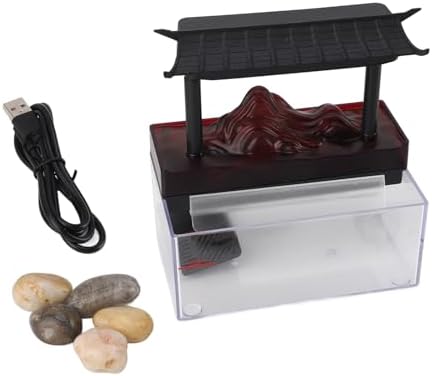 YuRui TENG Tabletop Water Fountain with LED Light
