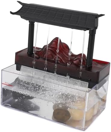 Tabletop Water Fountain with LED Light USB Powered