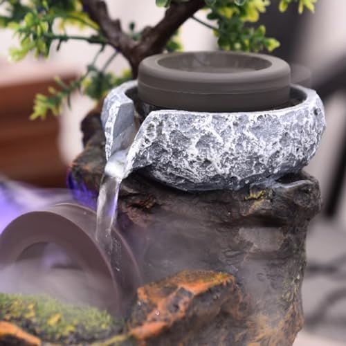 Elegant Desktop Water Fountain with Feng Shui Balls