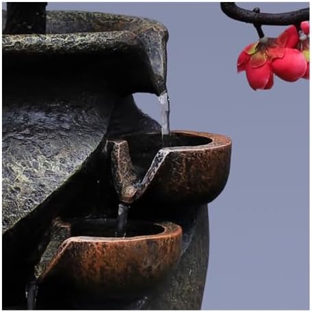 Modern Bonsai Rockery Water Fountain - Resin Tabletop Decor