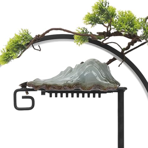 Tabletop Water Fountain with LED Lights Atomizer - Mini Indoor Decor for Living Room and Yoga Space