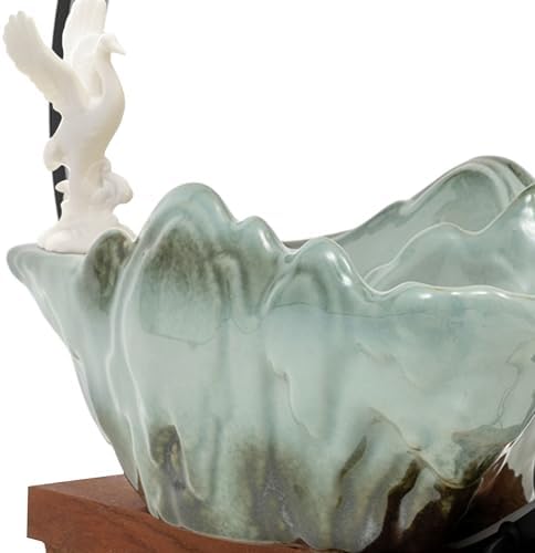 Charmy Deer Water Fountain with LED Light and Mist for Home Office Decor