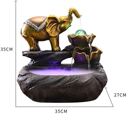 Modern Tabletop Water Fountain with LED Light and Humidifier Function