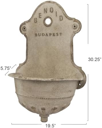 Creative Co Op Vintage Wall Water Fountain