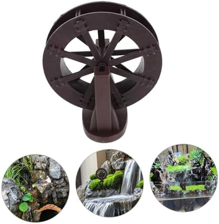 Wakauto Rotating Water Wheel for Aquarium and Indoor Fountain Decor