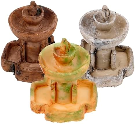 POPETPOP 3Pcs Miniature Fountain for Tabletop Decoration
