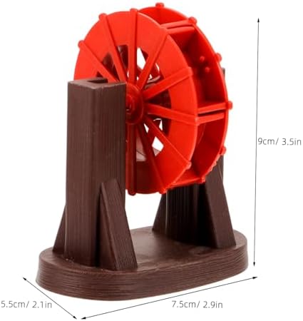 Mini Plastic Water Wheel Fountain Decor for Home Garden