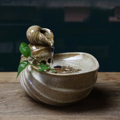 Elegant Desktop Water Fountain Conch Ornament