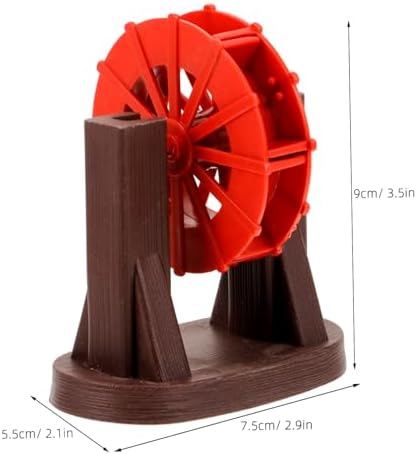 Vintage Style Micro Water Wheel Fountain Decor for Fish Tank and Zen Garden