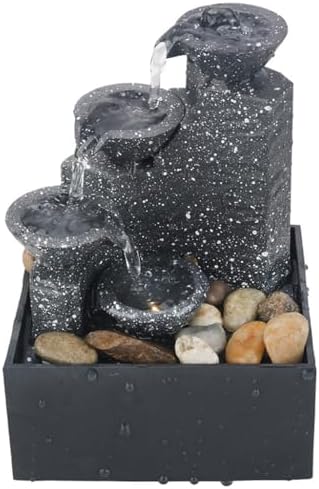 Modern Tabletop Fountain with Zen Decor