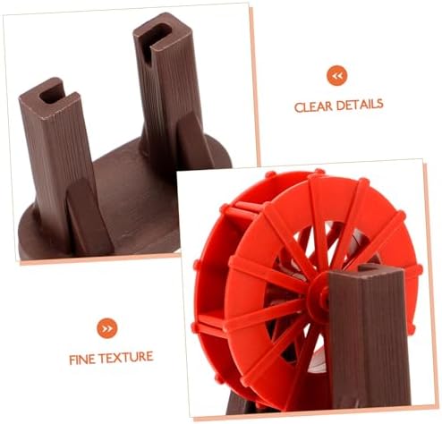 Vintage Style Micro Water Wheel Fountain Decor for Fish Tank and Zen Garden