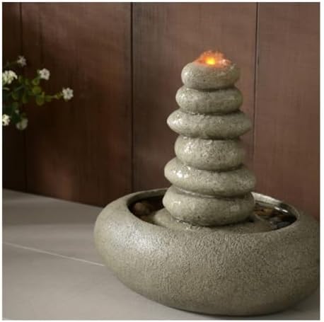 Desktop Fountain with Gurgling Water for Living Room Decor