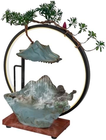Zen Desktop Water Fountain with LED and Fog