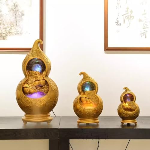 Elegant Desktop Water Fountain with LED Lights