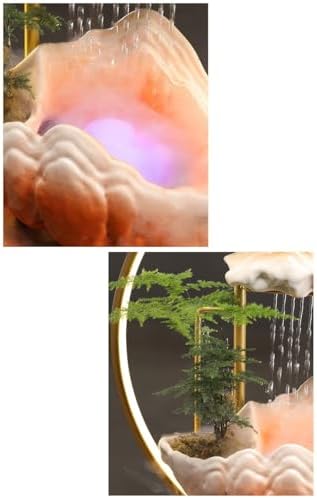 Chinese Style Ceramic Water Fountain for Wealth Attraction Indoor Decor 1