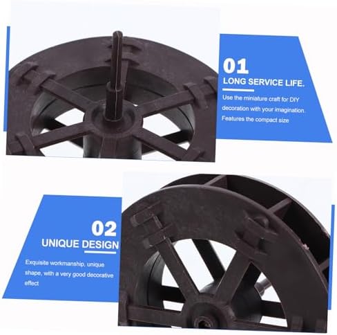 Healifty 2pcs Water Wheel Fountain for Fish Tank and Indoor Garden