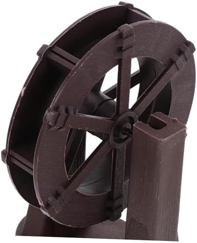 Luxshiny Miniature Water Wheel Fountain Decor for Indoor and Office