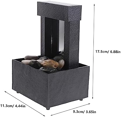 HEALLILY Indoor Water Fountain for Office Zen Desk Decor