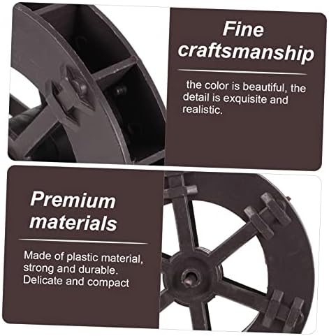 2pcs Fountain Feng Shui Wheel Sculpture Decor Tabletop Mini Waterfall Accessories