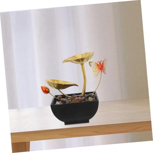 Levemolo Tabletop Water Fountain Indoor Decor with Waterfall