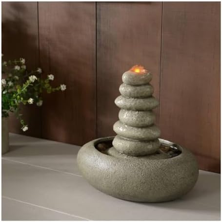 Desktop Fountain with Gurgling Water for Living Room Decor
