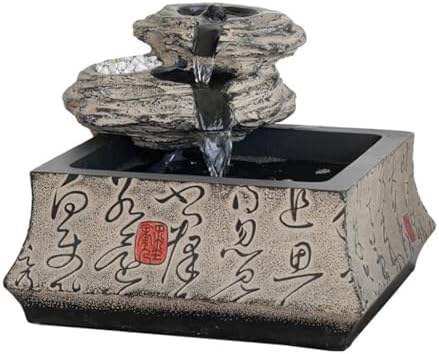 Running Water Ornament Small Fountain Decor for Home Office