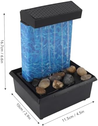 Indoor LED Waterfall Fountain with River Rocks USB Powered Decor