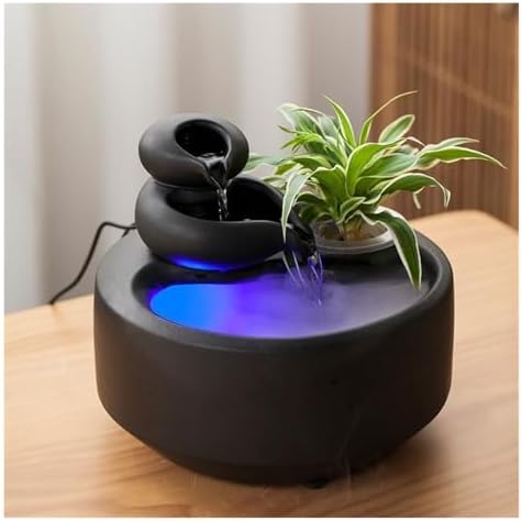 Creative Ceramic Tabletop Fountain for Office and Living Room
