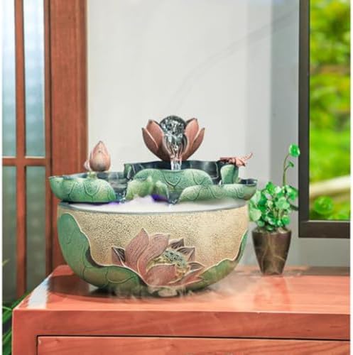 Elegant Lotus Desktop Fountain for Serenity and Decor