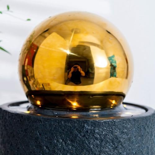 Modern Tabletop Fountain Black Design Water Feature