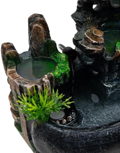 CaLaOCO Indoor Fountain Rockery with Atomizer and LED Light