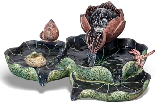 Elegant Lotus Desktop Fountain for Serenity and Decor
