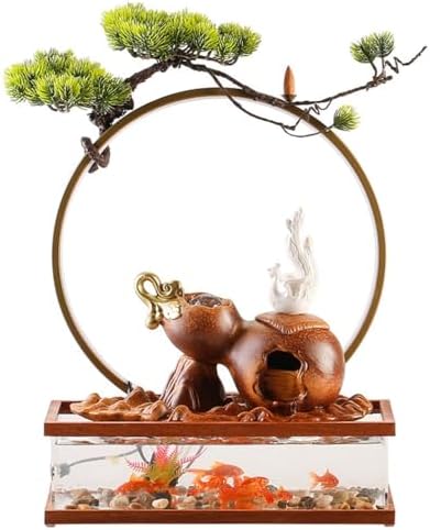Fish Tank Water Ornament Gourd Fountain Tabletop Decoration