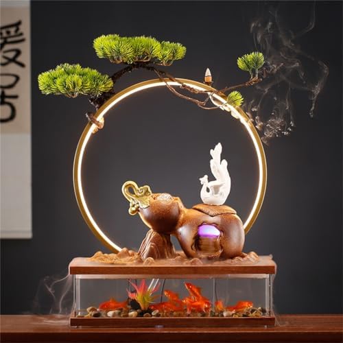 Fish Tank Water Ornament Gourd Fountain Tabletop Decoration