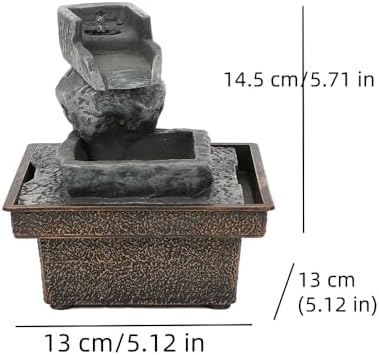 Tabletop Water Fountain with Automatic Pump for Home Office