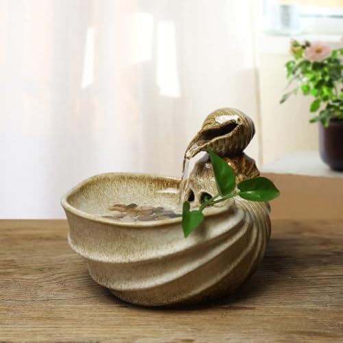 Elegant Desktop Water Fountain Conch Ornament