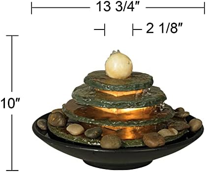 John Timberland Pyramid 10-inch High Zen Fountain