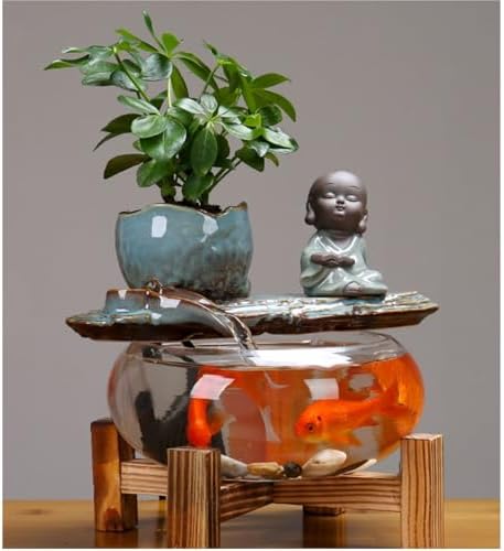 Modern Indoor Water Fountain with Goldfish Decoration