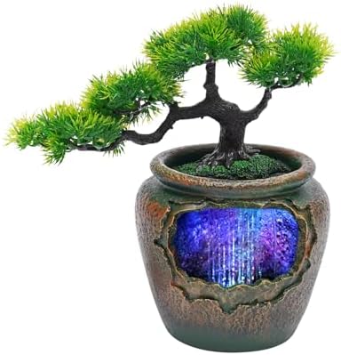 BenHookyle Tabletop Fountain Ornament with LED Light