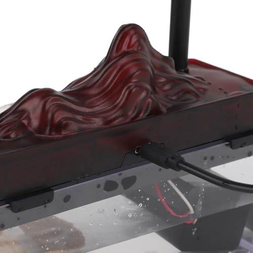 Tabletop Water Fountain with LED Light USB Powered