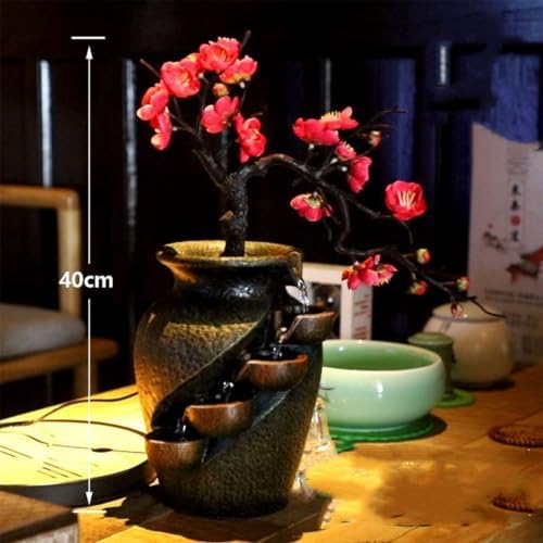 Rockery Water Fountain Living Room Decor Teahouse Desktop Ornament