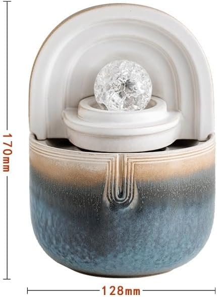 Ceramic Desktop Water Fountain Zen Decor Indoor Humidifier