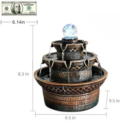 Fengshui Caishen Tabletop Water Fountain Decor 1