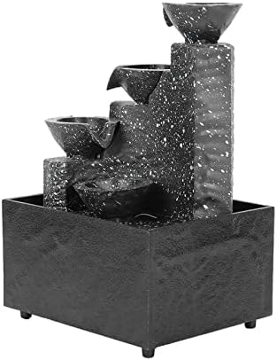 Yitengteng Indoor Fountain Ornament Mini Tabletop Fountain Decoration for Home Office
